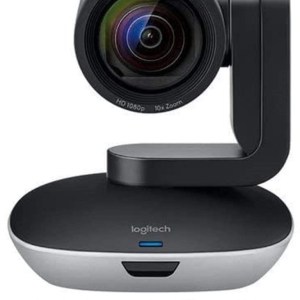 Logitech PTZ PRO 2 Video Camera for Conference Rooms, HD 1080p Video - Auto-focus USB Black/Silver