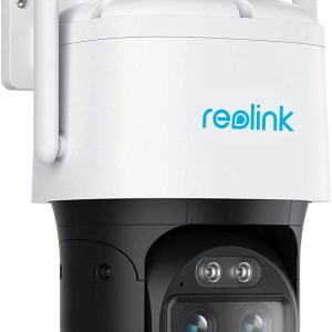 REOLINK 4K 8MP Dual Lens Outdoor Security Camera, PTZ Camera with Auto Tracking, 2.4/5GHz WiFi Smart Person/Vehicle Detection,