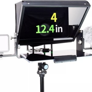 ZYZMH 16" Universal Teleprompter for All Tablets/Pad,Video Camera/DSLR,Pre-Assembled, 70/30 Beam Splitting Glass with Tote