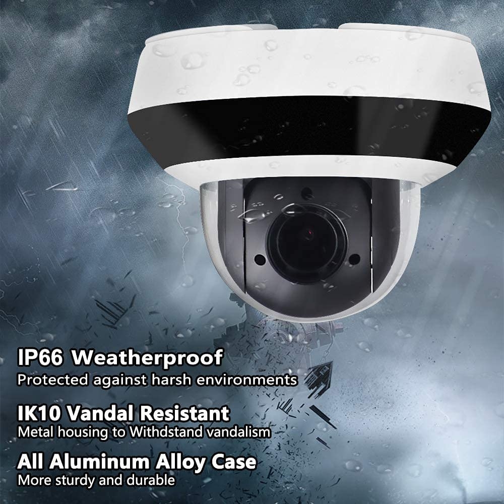 Anpviz 4.0MP(2560x1440) POE IP PTZ Dome Camera Compatible with Hikvision ,4X Optical, 16X Digital Zoom, H.265+ Outdoor Security - Image 7