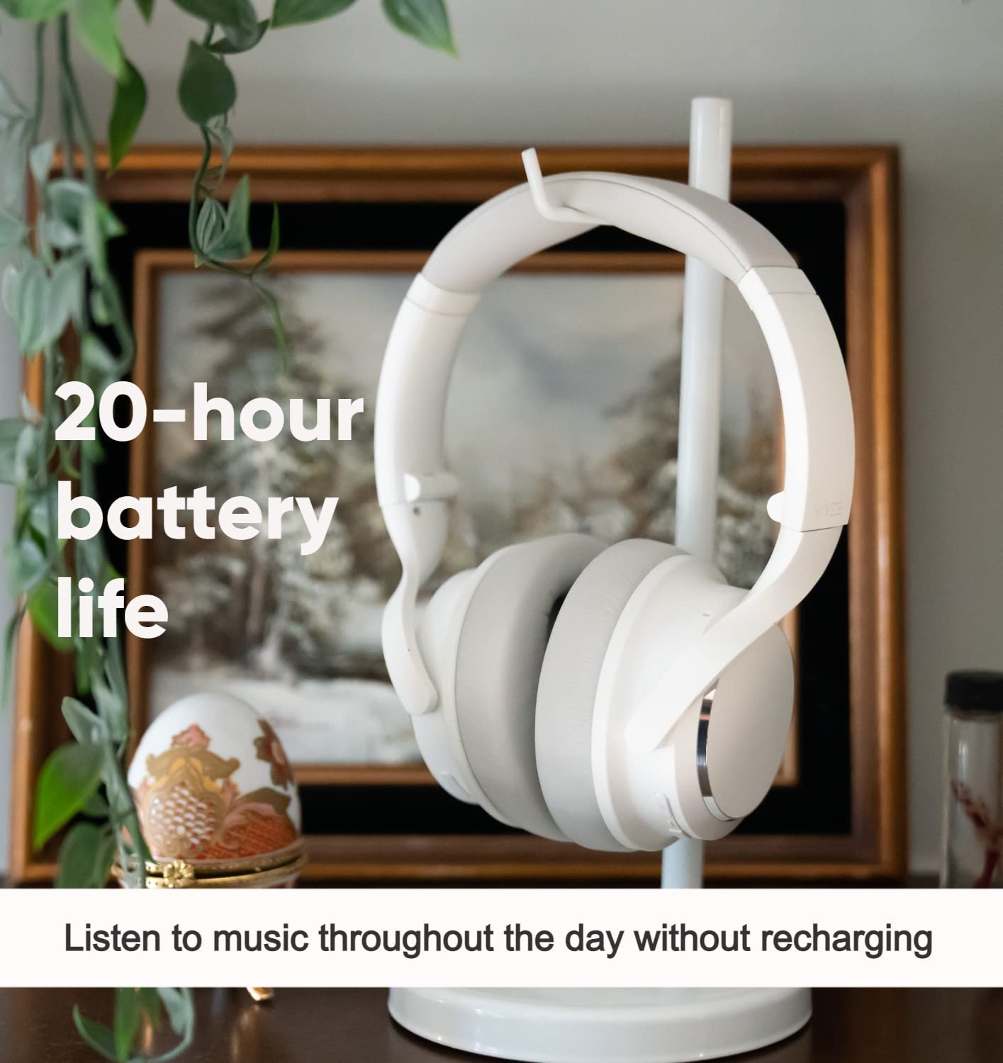 Wyze Wireless Active Noise Cancelling Over-Ear Headphones - 22 Hours of Battery Life, Transparency Mode, 6 Integrated Mics, and - Image 6