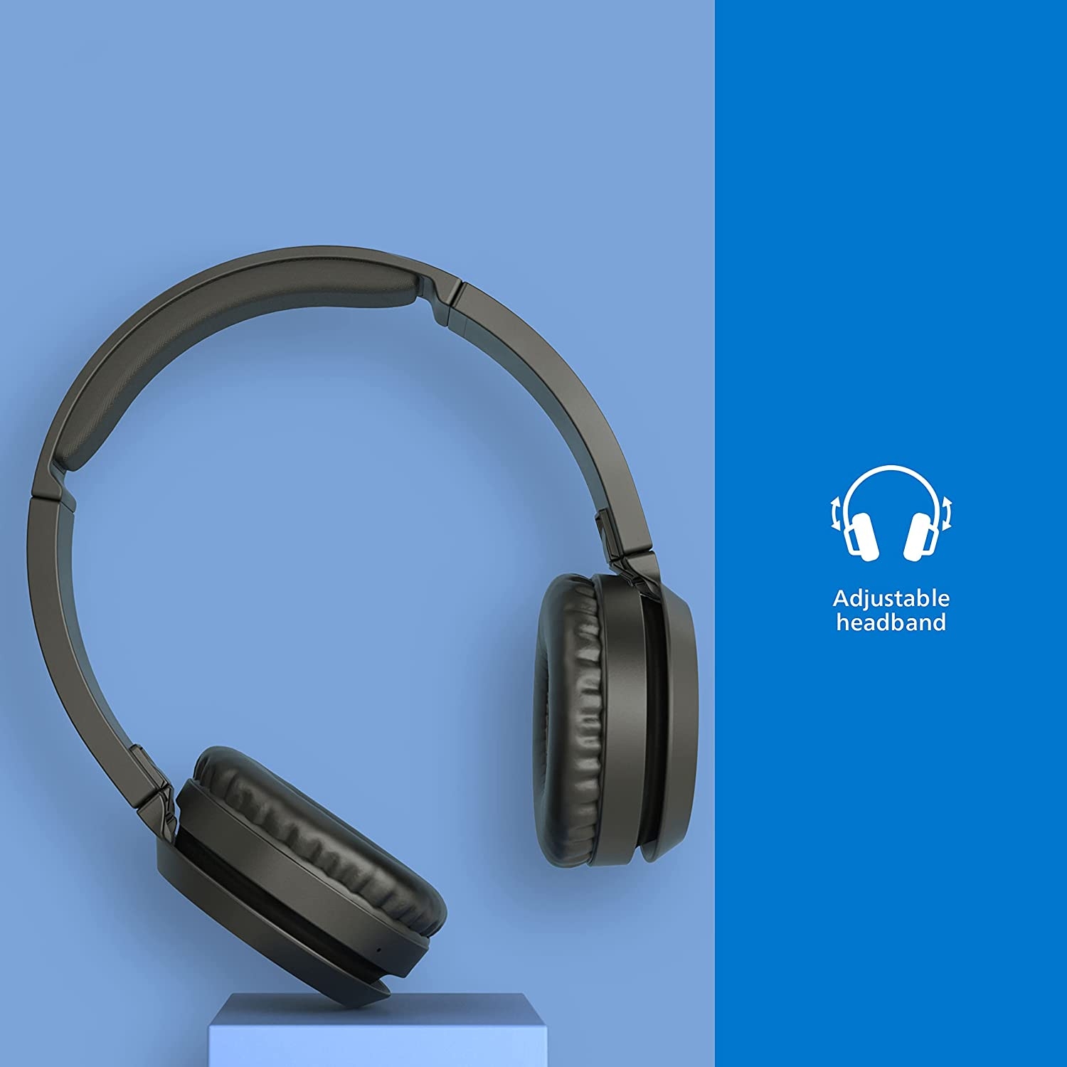 Philips H4205 On-Ear Wireless Headphones with 32mm Drivers and BASS Boost on-Demand, Blue - Image 4