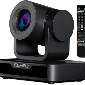FEELWORLD USB10X Video Conference Webcam USB PTZ Camera 10X Optical Zoom Full HD 1080p for Live Streaming Church Business