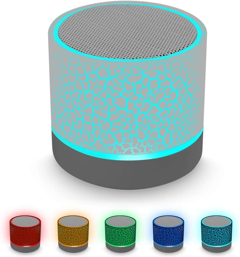 Portable Wireless Mini Bluetooth Speaker,AICase Super Bass Stereo Rechargeable Speaker with LED Lights - Image 8