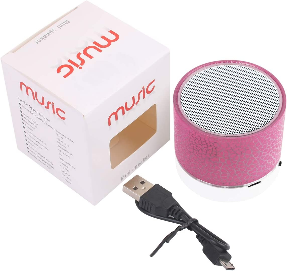 Portable Wireless Mini Bluetooth Speaker,AICase Super Bass Stereo Rechargeable Speaker with LED Lights - Image 7