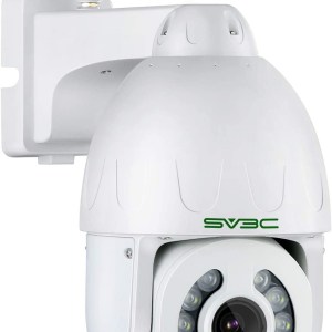 SV3C PTZ WiFi Camera Outdoor, Auto Tracking 5MP Home Security Camera, 5X Optical Zoom, 200ft Night Vision IP Dome Camera,