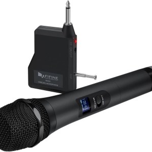 Wireless Microphone,Fifine Handheld Dynamic Microphone Wireless mic System for Karaoke Nights and House Parties to Have Fun Over