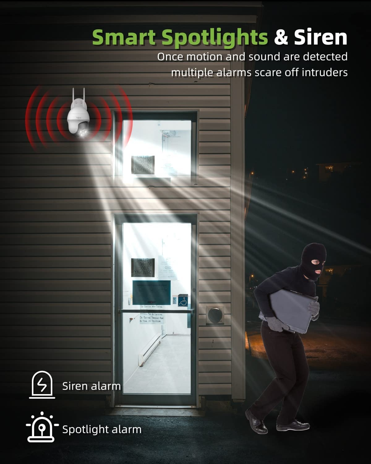TIEJUS Security Camera Outdoor, 2K Outdoor Security Cameras with 360° PTZ, 2.4G WiFi Wired Home Surveillance Camera, 24/7, 3MP - Image 20