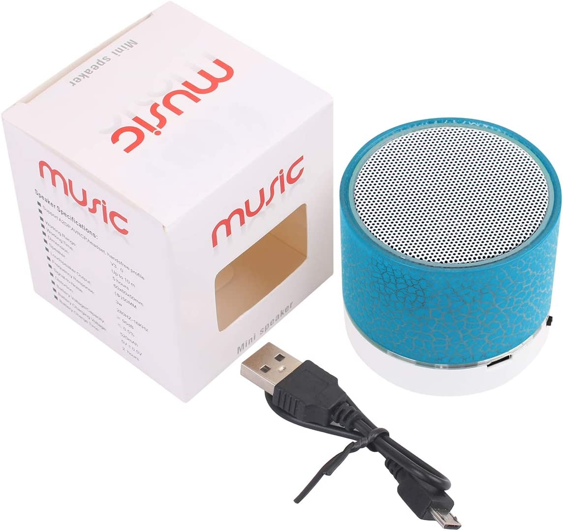 Portable Wireless Mini Bluetooth Speaker,AICase Super Bass Stereo Rechargeable Speaker with LED Lights - Image 21
