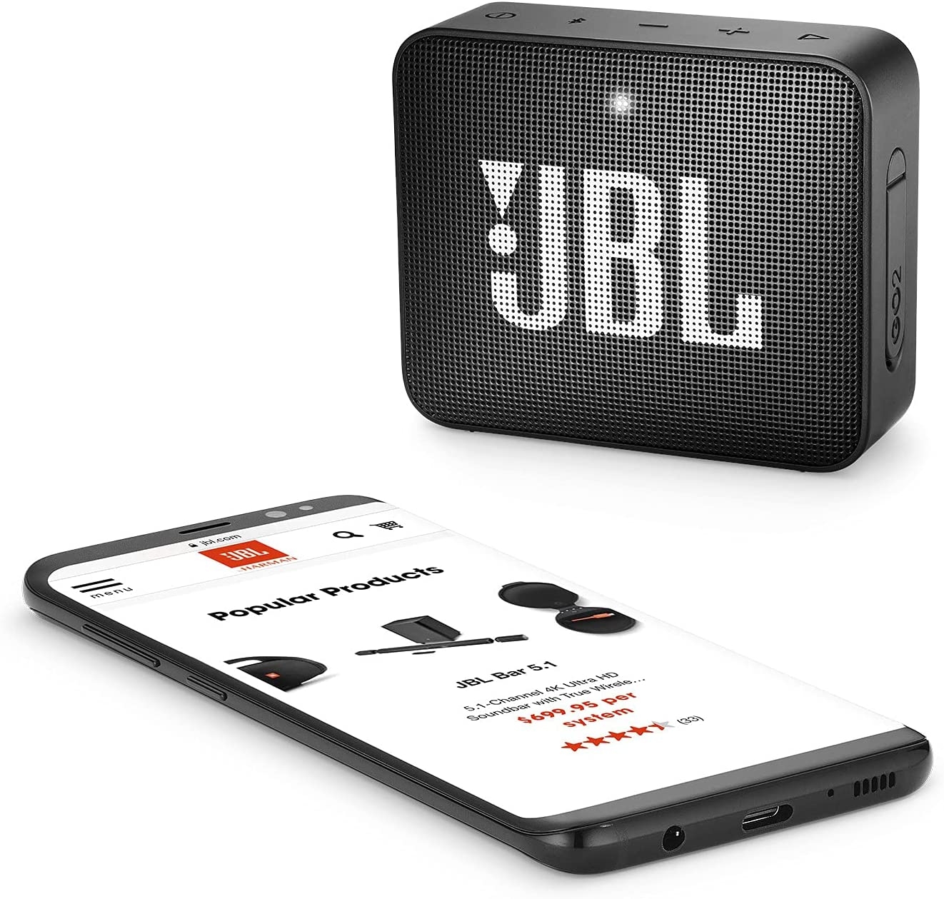 JBL GO2 - Waterproof Ultra-Portable Bluetooth Speaker - Black - Image 17