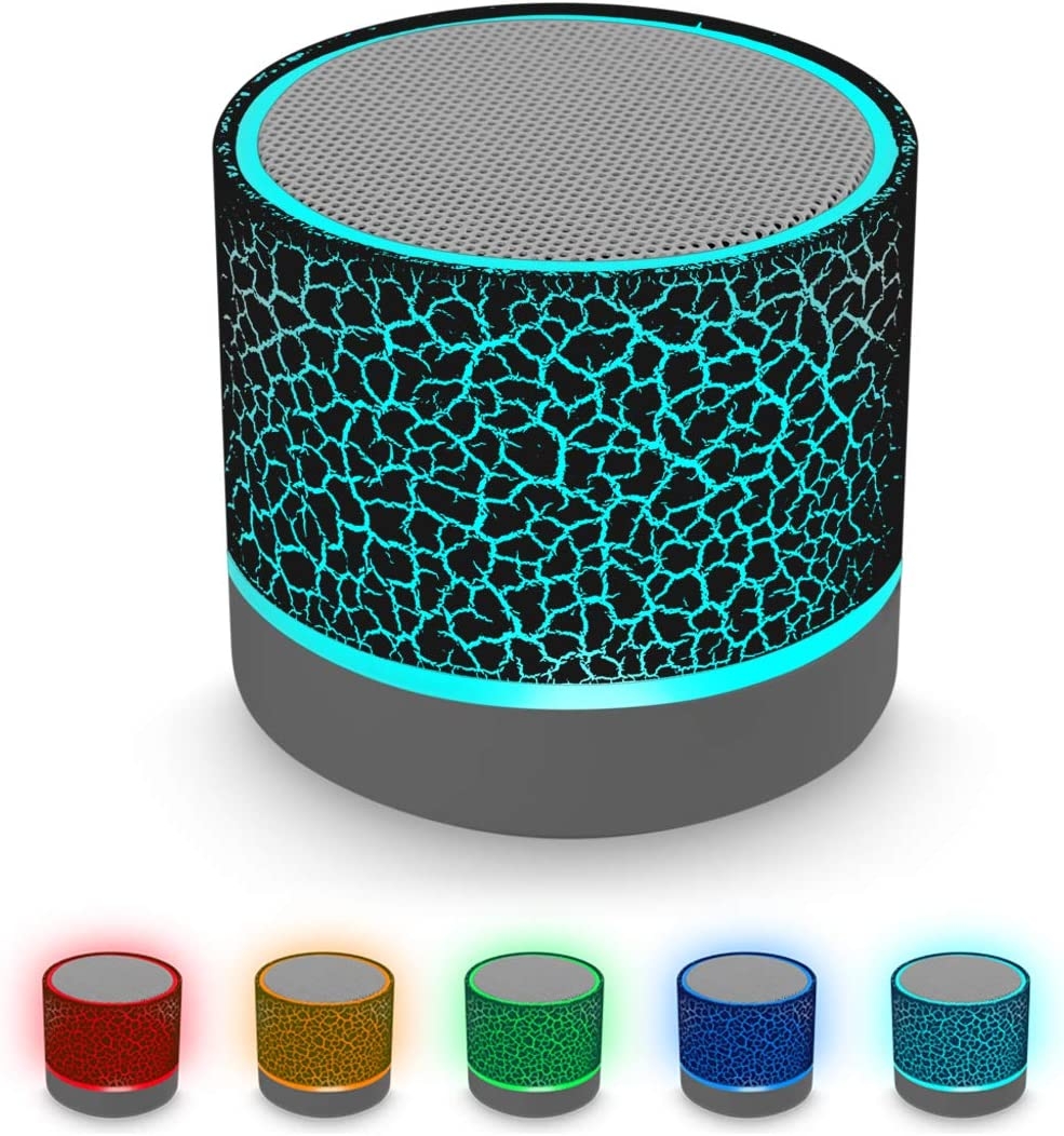 Portable Wireless Mini Bluetooth Speaker,AICase Super Bass Stereo Rechargeable Speaker with LED Lights - Image 29