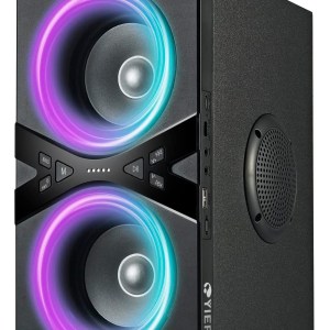 YIER Bluetooth Speakers, Wireless TWS Portable Bluetooth Speaker with Lights,100dB Loud Bluetooth Speaker with Subwoofer 80W
