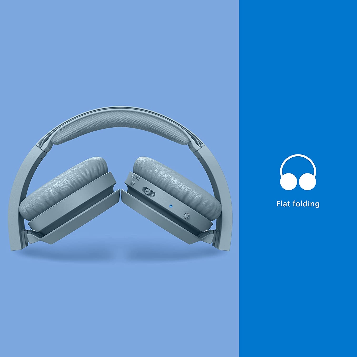Philips H4205 On-Ear Wireless Headphones with 32mm Drivers and BASS Boost on-Demand, Blue - Image 22