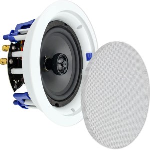 Herdio 6.5 Inch Ceiling Speaker, 160 Watts Round in Ceiling Speaker,Premium Spring Loaded Home Theater Speaker System,Perfect