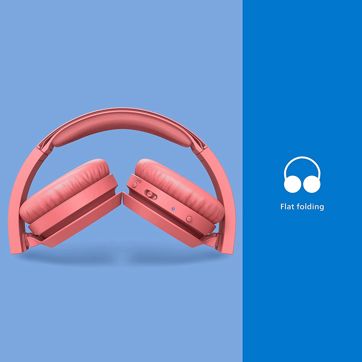 Philips H4205 On-Ear Wireless Headphones with 32mm Drivers and BASS Boost on-Demand, Blue - Image 14