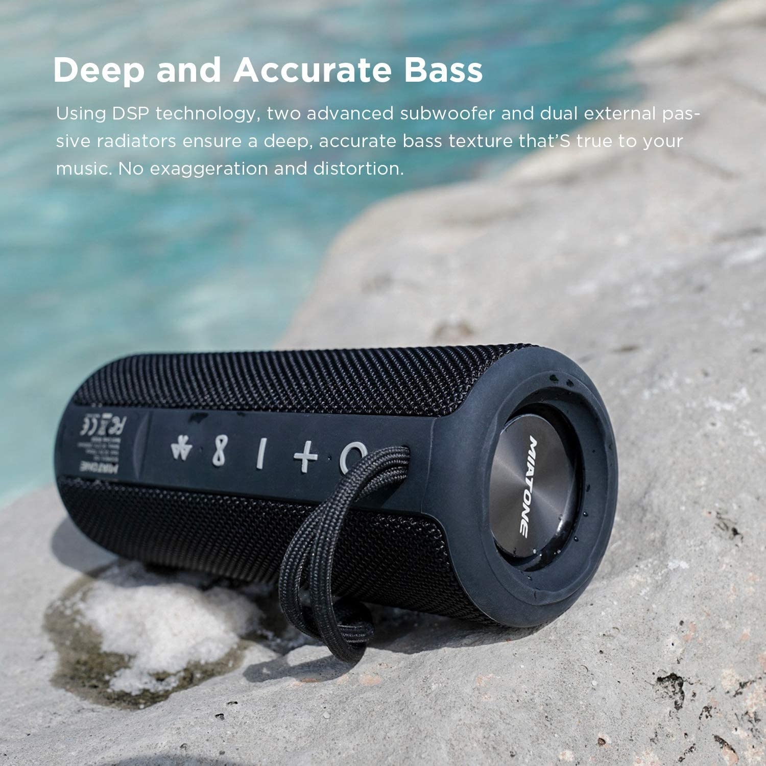 MIATONE Outdoor Portable Bluetooth Speakers Wireless Speaker Waterproof - Pink - Image 17