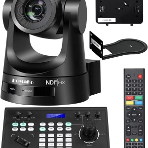 FoMaKo NDI Camera 20X Optical Zoom NDI PTZ Camera HDMI 3G-SDI IP Live Streaming PTZ Camera for Church Worship Education