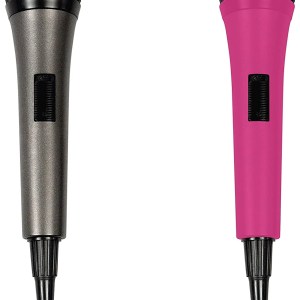 Singing Machine SMM-205 Unidirectional Dynamic Karaoke Microphone with 10 Ft. Cord, Black, One Size