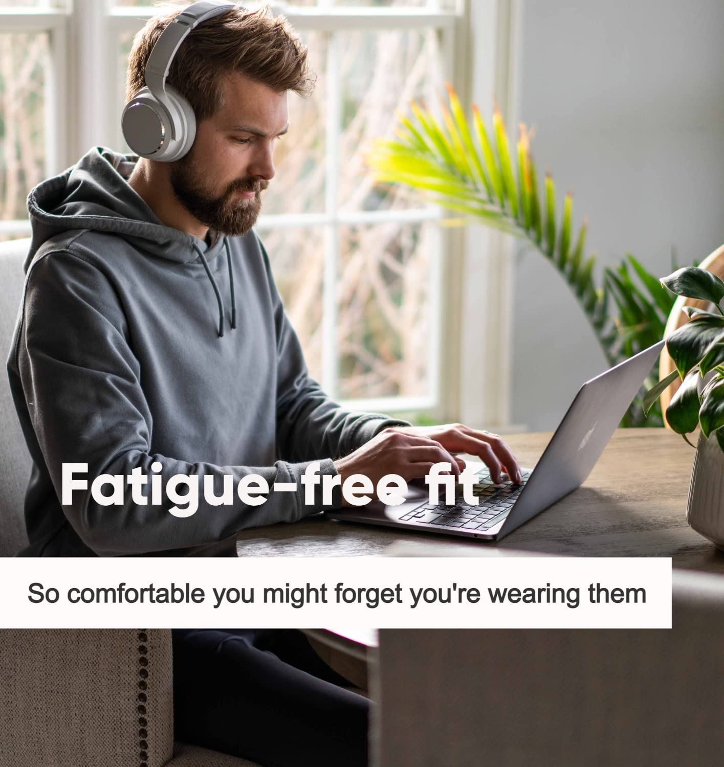 Wyze Wireless Active Noise Cancelling Over-Ear Headphones - 22 Hours of Battery Life, Transparency Mode, 6 Integrated Mics, and - Image 5
