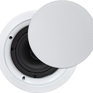 STUDIOFINIX Ceiling Speakers 150W(Each) 5.25 Inch Flush Mount 2-Way Speaker,Paintable,Build-in mounting Clips Perfect for