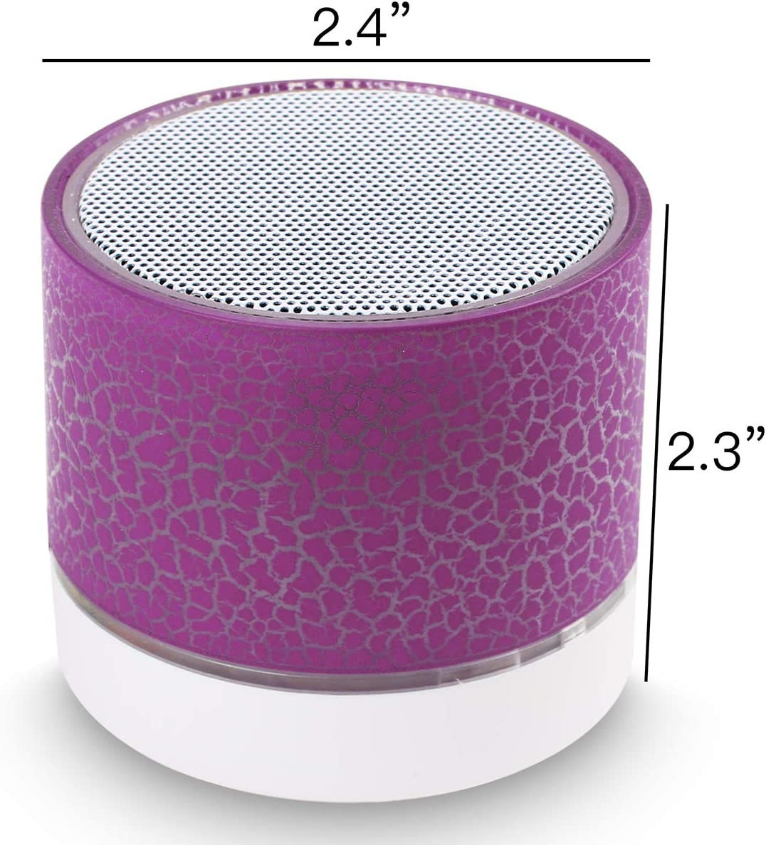 Portable Wireless Mini Bluetooth Speaker,AICase Super Bass Stereo Rechargeable Speaker with LED Lights - Image 28