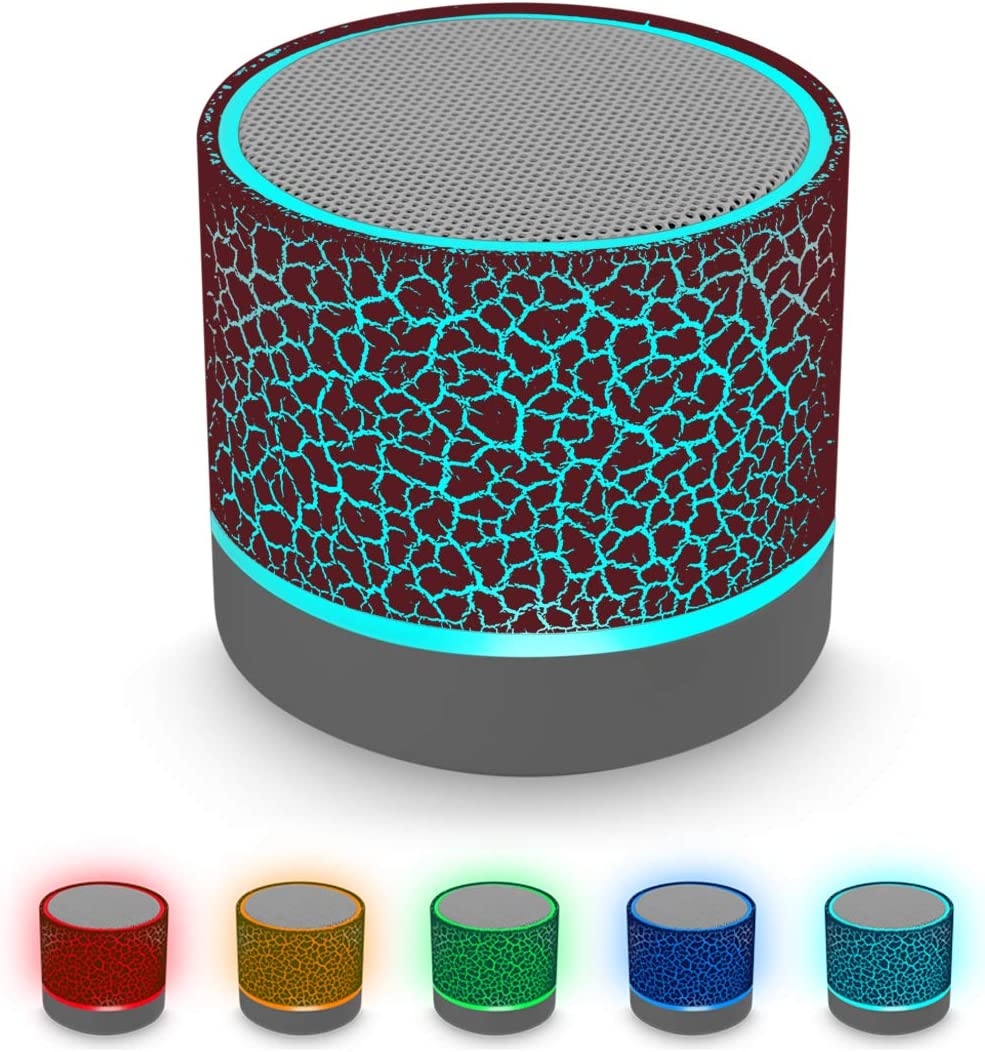 Portable Wireless Mini Bluetooth Speaker,AICase Super Bass Stereo Rechargeable Speaker with LED Lights