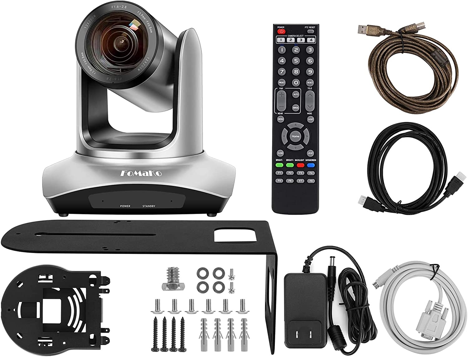 FoMaKo HDMI PTZ Camera 20X Optical Zoom, HDMI Live Streaming Camera USB PTZ Camera to YouTube, Facebook HDMI 1080P 60FPS for - Image 9