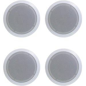 8) New PYLE PRO PDIC61RD 6.5'' 200W 2-Way In-Ceiling/Wall Speaker System White