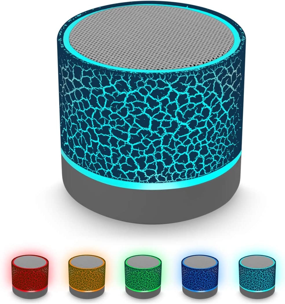 Portable Wireless Mini Bluetooth Speaker,AICase Super Bass Stereo Rechargeable Speaker with LED Lights - Image 15
