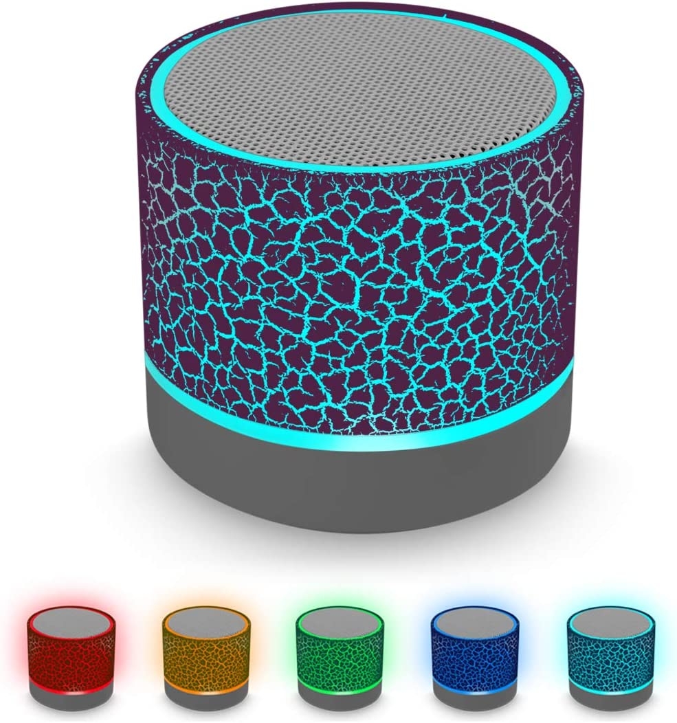 Portable Wireless Mini Bluetooth Speaker,AICase Super Bass Stereo Rechargeable Speaker with LED Lights - Image 22
