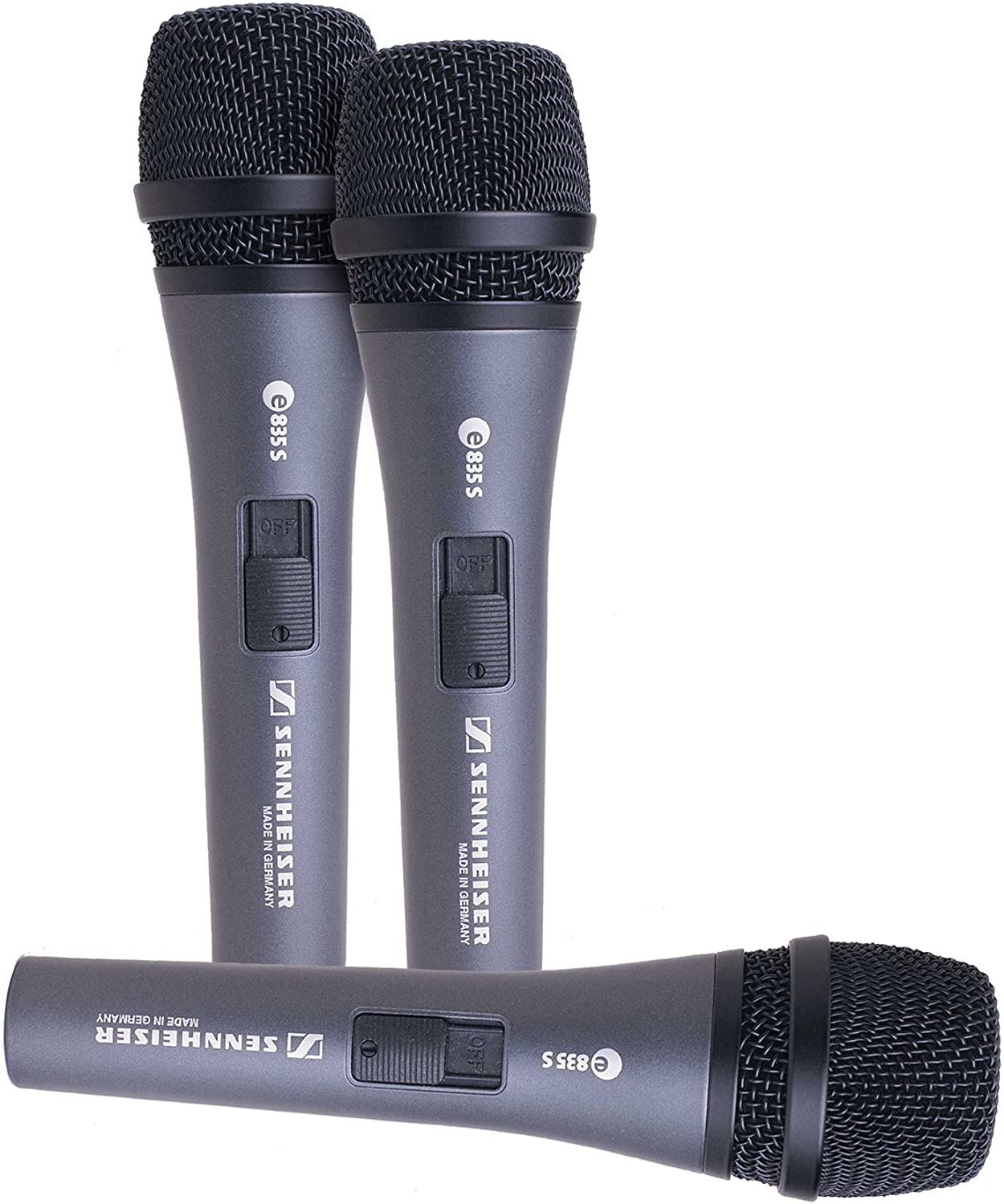 Sennheiser Professional E 835-S Dynamic Cardioid Vocal Microphone with On/Off Switch