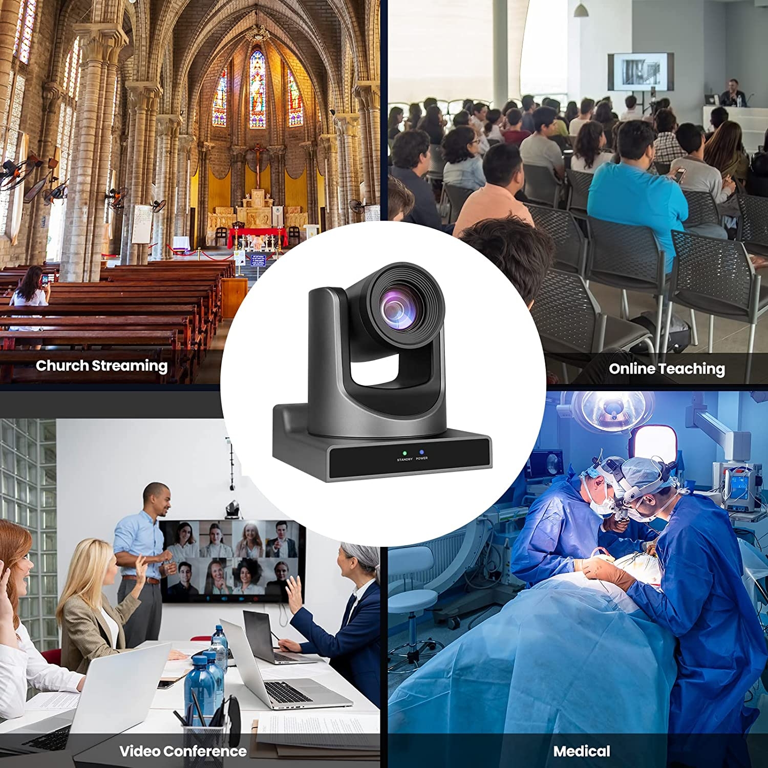 Meeasier NDI Camera 4K PTZ Camera,20X Optical Zoom PTZ Camera,4KP60 UHD Live Streaming NDI PTZ Camera SDI/HDMI/USB/NDI IP - Image 11