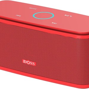 DOSS Bluetooth Speaker, SoundBox Touch Portable Wireless Bluetooth Speaker with 12W HD Sound and Bass, IPX5 Waterproof, 20H