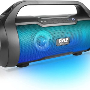 Pyle Wireless Portable Bluetooth Boombox Speaker - 500W 2.0CH Rechargeable Boom Box Speaker Portable Barrel Loud Stereo System