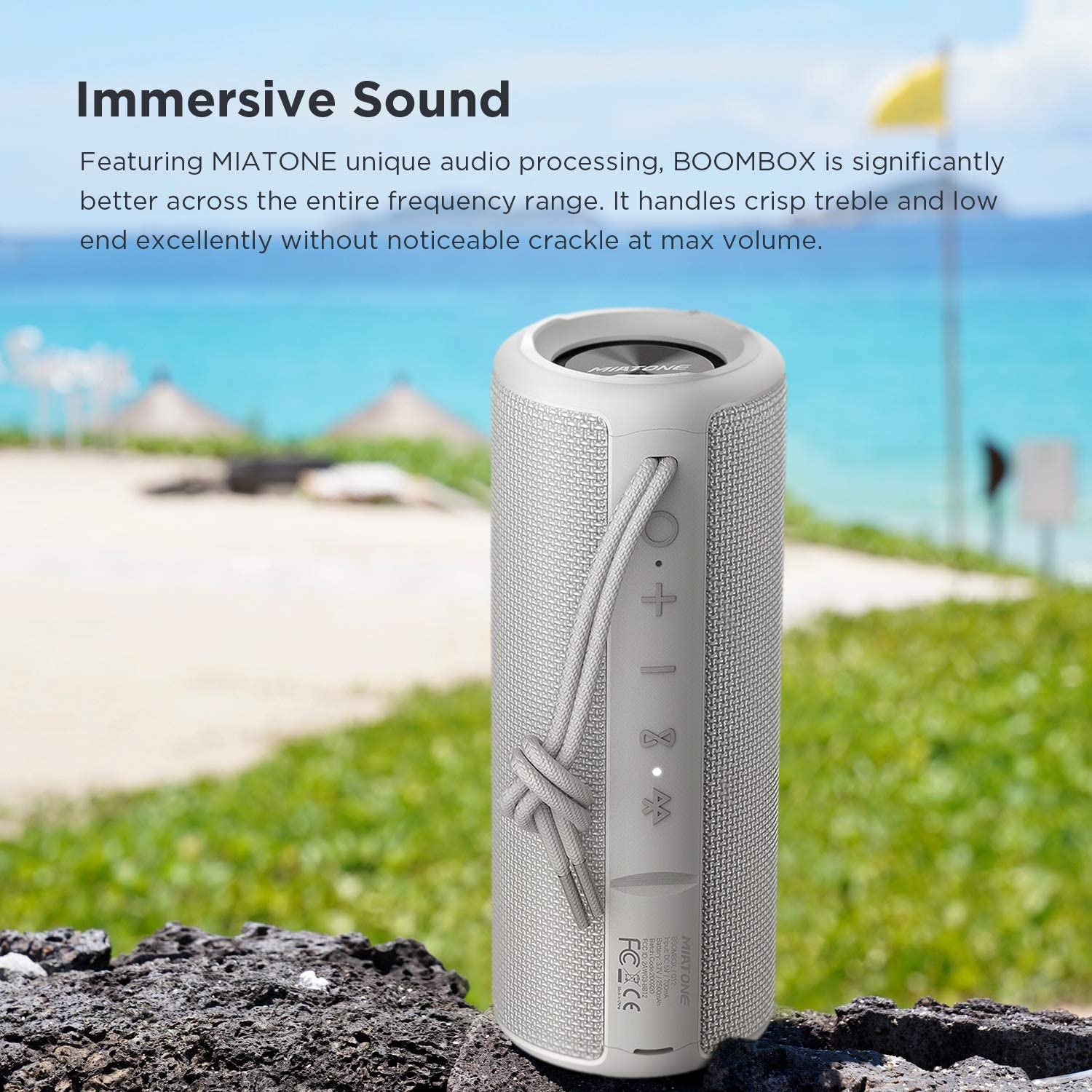 MIATONE Outdoor Portable Bluetooth Speakers Wireless Speaker Waterproof - Pink - Image 35