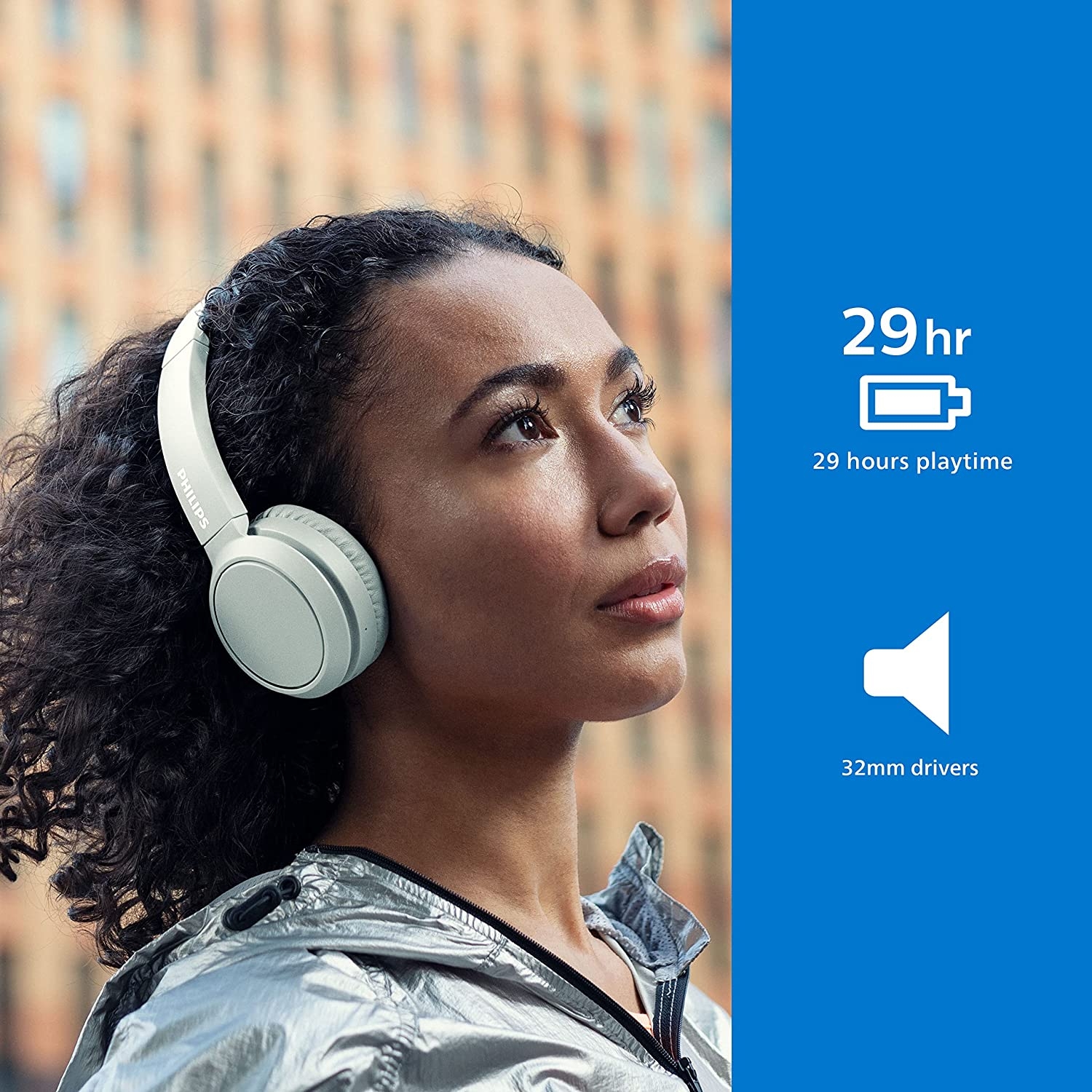 Philips H4205 On-Ear Wireless Headphones with 32mm Drivers and BASS Boost on-Demand, Blue - Image 28