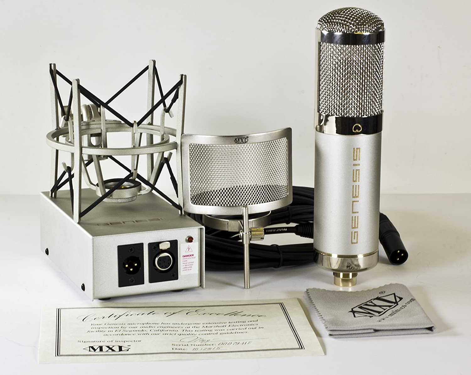 MXL Genesis HE Premium Mullard Tube Microphone Bundle - Heritage Edition - Image 7