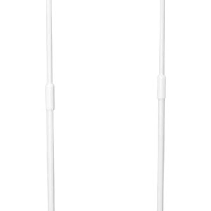 AVF EAK80W-A Speaker Floor Stands, Metal Base, Adjustable Height (Set of 2), White