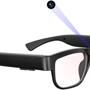 Uigsas Camera Glasses 1080P HD Outdoor Sports Camera Video Glasses Wearable Portable Eye Glasses for Climbing Riding Fishing