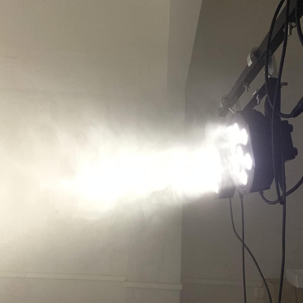 HYUDJ Stage Lights 7x12W Uplights with Strict Testing 4in1 RGBW LED Par Lights Sound Activated DMX512 Control Bright DJ Par - Image 7