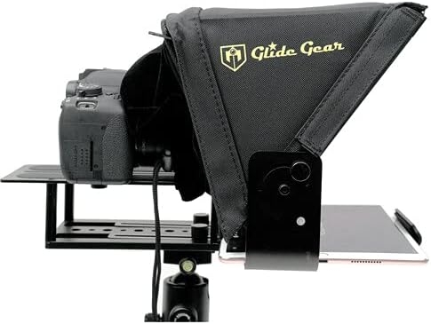 Glide Gear TMP 500 Universal Video Camera Tripod Teleprompter 15mm Rails w/ Carry Case - Image 12