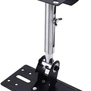 YEBDD Space Saving 180 Degree Adjustable Durable Black Ktv Holder Easy Install Wall Mount Steel Speaker Bracket Ceiling Home
