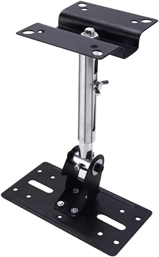 YEBDD Space Saving 180 Degree Adjustable Durable Black Ktv Holder Easy Install Wall Mount Steel Speaker Bracket Ceiling Home
