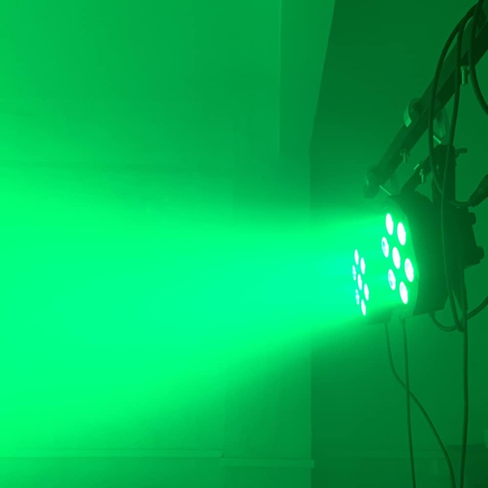 HYUDJ Stage Lights 7x12W Uplights with Strict Testing 4in1 RGBW LED Par Lights Sound Activated DMX512 Control Bright DJ Par - Image 5