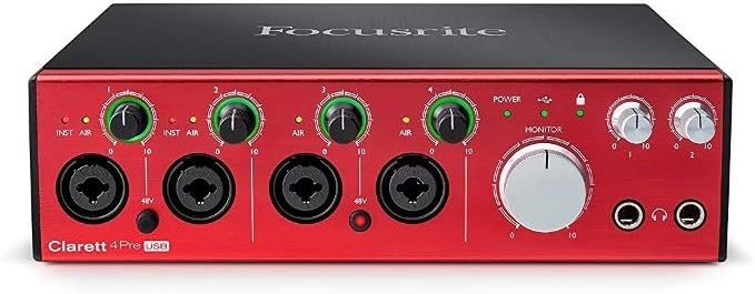 Focusrite Clarett 2Pre USB 10-In/4-Out Audio Interface - Image 8