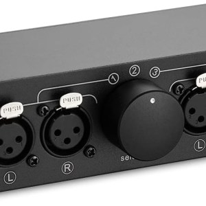 Nobsound Little Bear 3(1)-in-1(3)-Out XLR Balance Stereo Audio Switch Switcher Passive Selector Splitter Box (MC103)