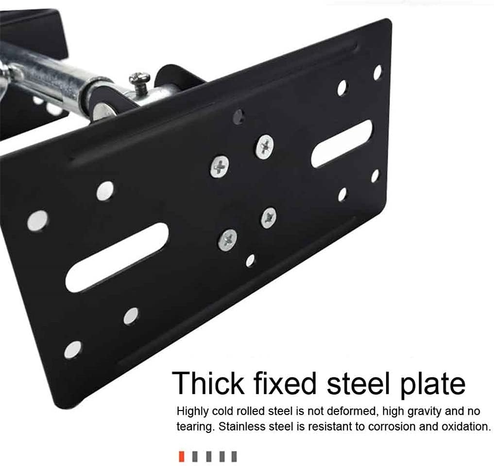 YEBDD Space Saving 180 Degree Adjustable Durable Black Ktv Holder Easy Install Wall Mount Steel Speaker Bracket Ceiling Home - Image 5