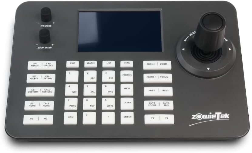 Zowietek New Gen PTZ IP Keyboard | Network Controller | 4D Joystick with POE | 5 Inch LCD Screen | Decoding H.264 and H.265 | - Image 17