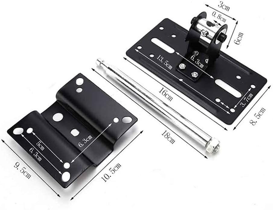 YEBDD Space Saving 180 Degree Adjustable Durable Black Ktv Holder Easy Install Wall Mount Steel Speaker Bracket Ceiling Home - Image 4