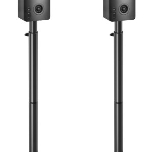 Mounting Dream Speaker Stands - Height Adjustable Speaker Stand for Vizio, Polk, JBL, Sony, Speaker Stands Pair with Wire